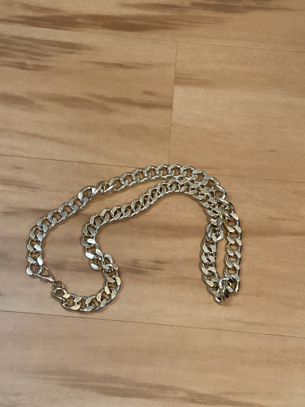 Chunky Gold Cuban Link Chain 30" Belt Bold Curb Statement 90s Y2K Vintage
